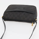 GUCCI GG Canvas Shoulder Bag Black Gold 001 14 0412 Auth 175200-6