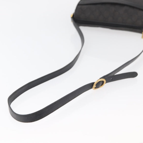 GUCCI GG Canvas Shoulder Bag Black Gold 001 14 0412 Auth 175200