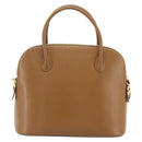 CELINE Hand Bag Leather 2way Brown Gold Auth 175201-2