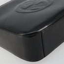 GUCCI Shoulder Bag Patent leather Black Silver 000 1046 0506 Auth 175203-11