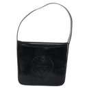 GUCCI Shoulder Bag Patent leather Black Silver 000 1046 0506 Auth 175203-2