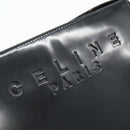 CELINE Shoulder Bag Patent leather Black Gold Auth 175204-10