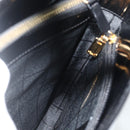 CELINE Shoulder Bag Patent leather Black Gold Auth 175204-19