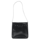 CELINE Shoulder Bag Patent leather Black Gold Auth 175204-13