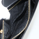 CELINE Shoulder Bag Patent leather Black Gold Auth 175204-23