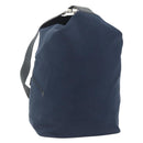 LOEWE Shoulder Bag Canvas Navy Silver Auth 175205-1