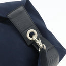 LOEWE Shoulder Bag Canvas Navy Silver Auth 175205-6
