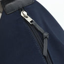 LOEWE Shoulder Bag Canvas Navy Silver Auth 175205-8