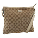 GUCCI GG Canvas Shoulder Bag Beige Gold 388924 Auth 175206-1