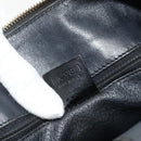 CELINE Macadam Canvas Hand Bag PVC Leather Black Gold Auth 175209-12