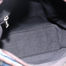 LOEWE Anagram Hand Bag Denim Blue Silver Auth 175210-11