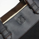 LOEWE Anagram Tote Bag Canvas Black Silver Auth 175211-17