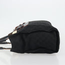 LOEWE Anagram Tote Bag Canvas Black Silver Auth 175211-4