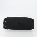LOEWE Anagram Tote Bag Canvas Black Silver Auth 175211-5