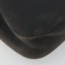 GUCCI Purse Shoulder Bag Leather Black Silver 001 3748 Auth 175212-11