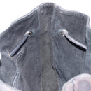 GUCCI Purse Shoulder Bag Leather Black Silver 001 3748 Auth 175212-17