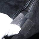 GUCCI Purse Shoulder Bag Leather Black Silver 001 3748 Auth 175212-21