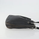 GUCCI Purse Shoulder Bag Leather Black Silver 001 3748 Auth 175212-4