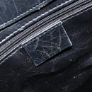 GUCCI Bamboo Shoulder Bag Leather Black Gold Auth 175213-17