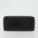 GUCCI Bamboo Shoulder Bag Leather Black Gold Auth 175213-5