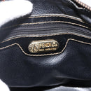 FENDI Zucca Canvas Hand Bag Black Brown Auth 175214-19