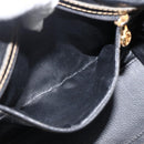 FENDI Zucca Canvas Hand Bag Black Brown Auth 175214-11
