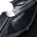 FENDI Zucca Canvas Hand Bag Black Brown Auth 175214-12