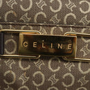 CELINE C Macadam Canvas Hand Bag Leather Beige Gold Auth 175216A-14