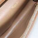 Christian Dior Honeycomb Canvas Chain Shoulder Bag PVC Beige Gold Auth 175219-17