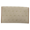 Christian Dior Honeycomb Canvas Chain Shoulder Bag PVC Beige Gold Auth 175219-3
