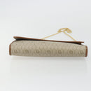 Christian Dior Honeycomb Canvas Chain Shoulder Bag PVC Beige Gold Auth 175219-9