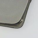 Chloe Sally Clutch Bag Leather Gray Gold Auth 175221A-10