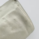 LOEWE Anagram Hand Pouch Leather Silver Auth 175225A-10