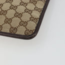 GUCCI GG Canvas Shoulder Bag Beige Silver 27639 Auth 175230A-14