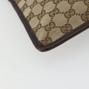 GUCCI GG Canvas Shoulder Bag Beige Silver 27639 Auth 175230A-9
