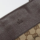 GUCCI GG Canvas Shoulder Bag Beige Silver 27639 Auth 175230A-17