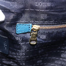 LOEWE Heritage Tote Bag Leather Gold Blue Auth 175236A-20