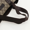 GUCCI GG Supreme Hand Bag PVC Beige 141976 Auth 175237A-7