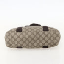 GUCCI GG Supreme Hand Bag PVC Beige 141976 Auth 175237A-9