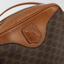 CELINE Macadam Canvas Shoulder Bag PVC Leather Brown Gold Auth 175239A-14