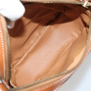 CELINE Macadam Canvas Shoulder Bag PVC Leather Brown Gold Auth 175239A-17