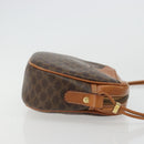 CELINE Macadam Canvas Shoulder Bag PVC Leather Brown Gold Auth 175239A-4