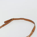 CELINE Macadam Canvas Shoulder Bag PVC Leather Brown Gold Auth 175239A-8