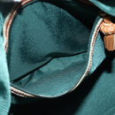 LOEWE Purse Shoulder Bag Canvas Beige Gold Auth 175242A-12