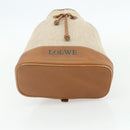 LOEWE Purse Shoulder Bag Canvas Beige Gold Auth 175242A-5