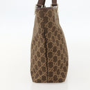 GUCCI GG Canvas Tote Bag Brown Gold 002 1099 3444 Auth 175244-4