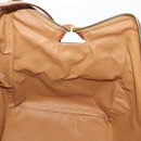 CELINE Macadam Canvas Boston Bag PVC Leather 2way Brown Gold Auth 175248A-19