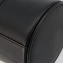 BURBERRY Hand Bag Leather Black Silver Auth 175249A-15