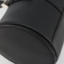 BURBERRY Hand Bag Leather Black Silver Auth 175249A-16