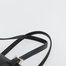 BURBERRY Hand Bag Leather Black Silver Auth 175249A-8